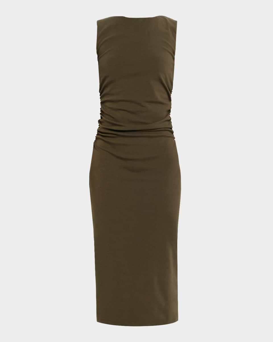 Charissa Stretch Cotton Midi Dress